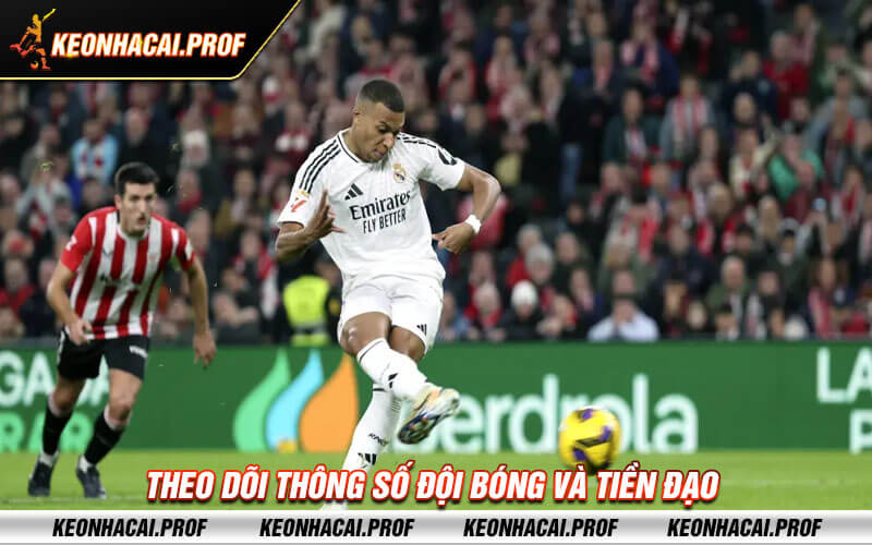 Theo doi thong so doi bong va tien dao Theo dõi thông số đội bóng và tiền đạo